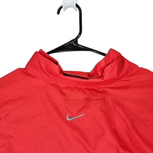 Nike L Convertible 2in1 Jacket Vest Men Running Red Zip Off Sleeves Vented READ - Picture 12 of 16